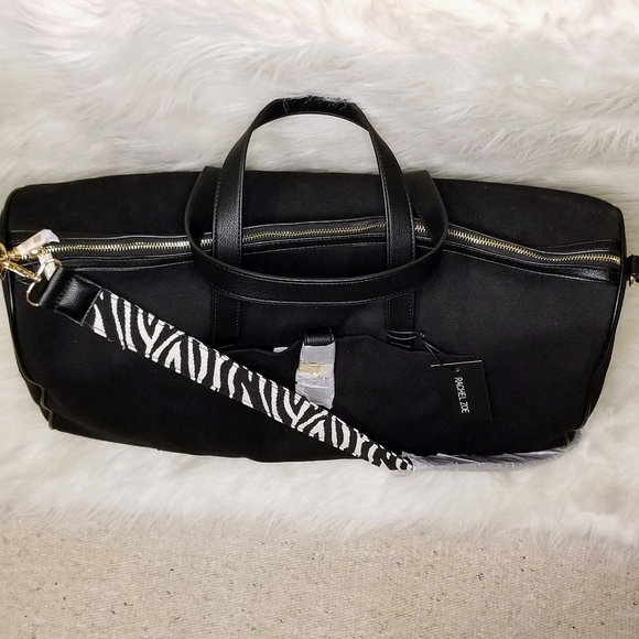 RACHEL ZOE Daisey Canvas Weekend Travel Tote Duffle Bag - Picture 7 of 15